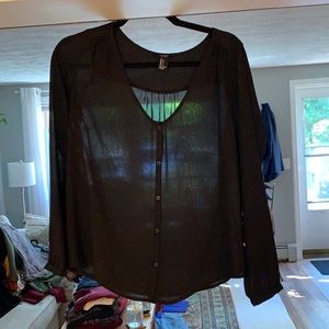 Black Sheer blouse